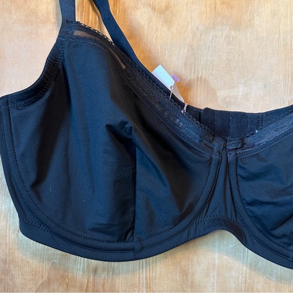 Savage X Fenty Core Microfiber Unlined Demi Bra Black Lace Detail 38DDD NWT - Picture 6 of 16